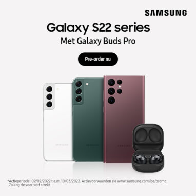 Ontdek de nieuwe Samsung S22 series (en ontvang gratis Galaxy Buds Pro)
