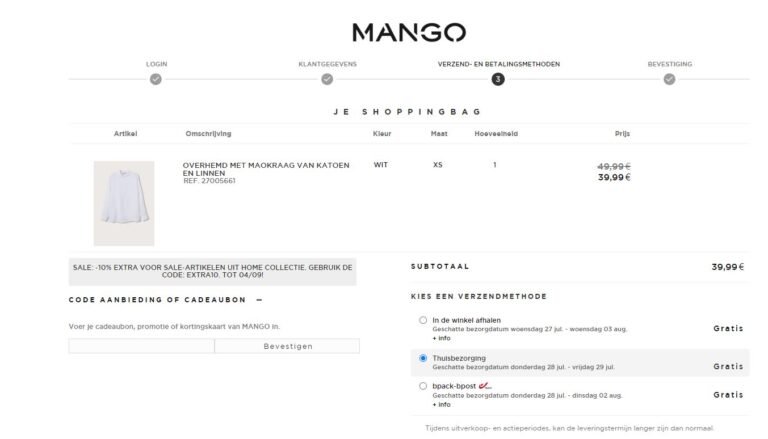 mango kortingscode
