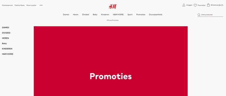 h&m promoties